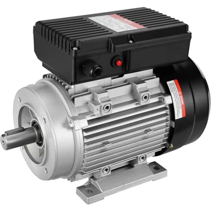 VEVOR 1,1 kW Elektromotor 2800 U/min, AC 220–240 V, einphasig, B34-Rahmen, Luftkompressormotor mit 24 mm Keilwelle, Rechts-/Linkslauf – Bild 1