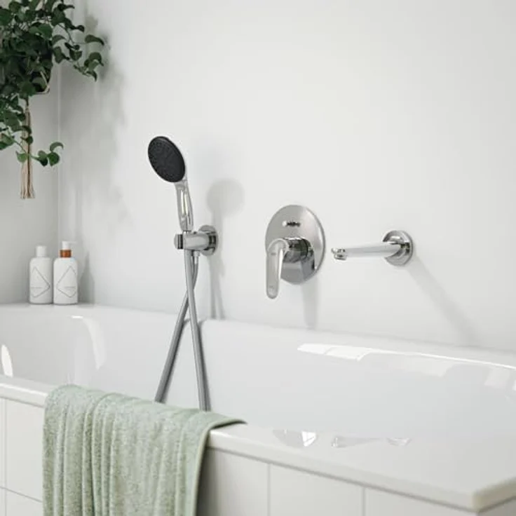 GROHE Swift Badewannenarmatur Unterputz, Duscharmatur mit Auto-Umstellung Wanne/Brause, integriertes Rücklaufventil, chrom, 24336001 – Bild 5