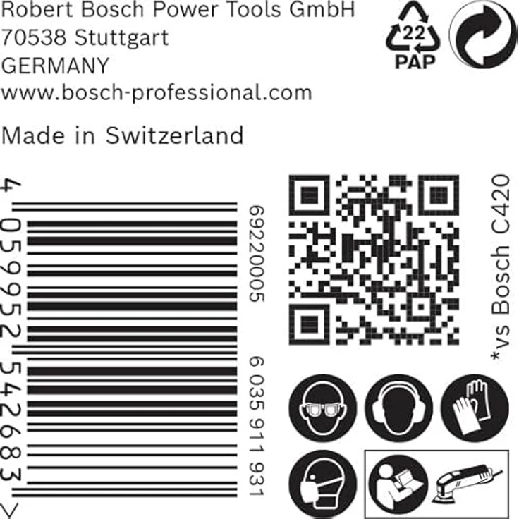 Expert C470 Schleifpapier für Deltaschleifer, 93 mm, G 120, 50 Stück – Bild 5