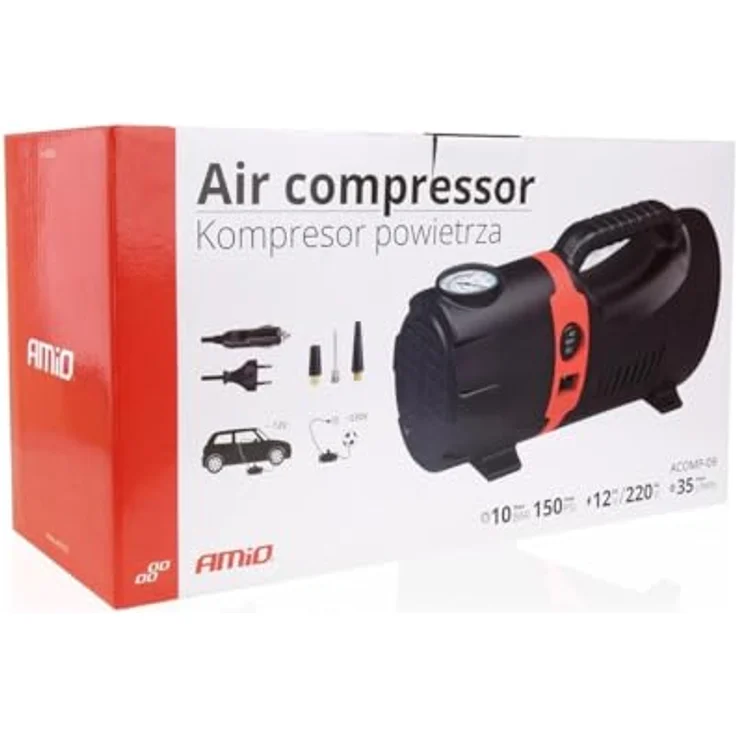 Amio, Kompressor, Car compressor 12v (10 Bar) – Bild 5