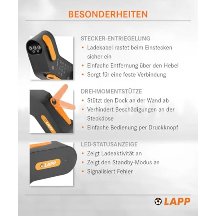 Lapp Mobility Dock Mobile Ladestation (bis 2,3 kW) mit Ladesteckdose – Bild 9