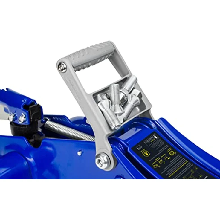 MICHELIN Hydraulischer Rangierwagenheber 2t Kfz Wagenheber mit Tragegriff, max. Hubhöhe 350 mm, Softgrip-Handgriff, 360° Schwenkräder – Bild 3