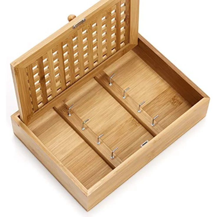 zeller PRESENT SCHÖNER LEBEN. PRAKTISCH WOHNEN. SCHLÜSSELKASTEN Schlüsselkasten Bamboo 13876 Bamboo 19x6x27 – Bild 6