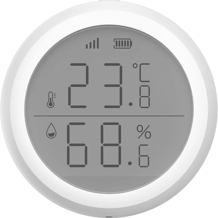 Imou ZTM1 Zigbee Temperatur- und Feuchtigkeitssensor, Thermometer + Hygrometer, Weiss mit Cloud-Datenüberwachung und Alarmfunktion
