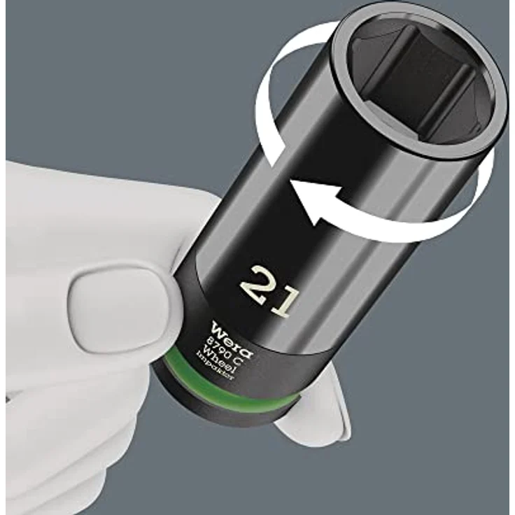 Wera Click-Torque Lock C 3 Set 1, Drehmomentschlüssel für KFZ-Radwechsel mit Torque Lock-Funktion, inkl. 3 Steckschlüsseleinsätze und 125 mm Verlängerung – Bild 10