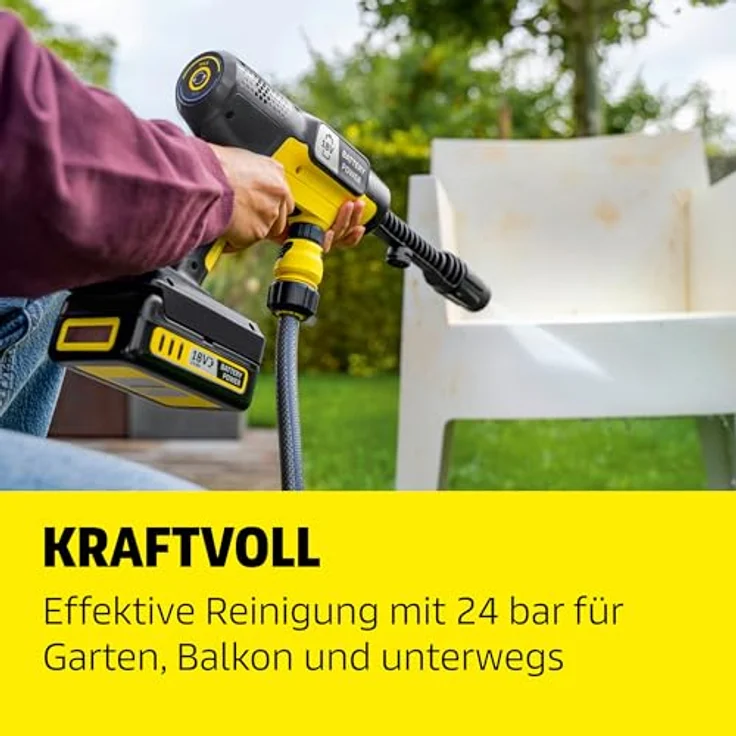 Kärcher Mobile Outdoor Cleaner OC 7-18 Handheld, Mitteldruckreiniger mit 18 V Akku, 2-stufiger Druckverstellung und 5-in-1 Multi Jet – Bild 3