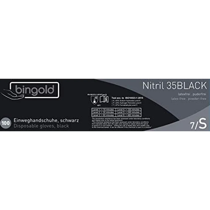 Einmalhandschuhe Nitril 35BLACK 100-er Pack – Bild 5