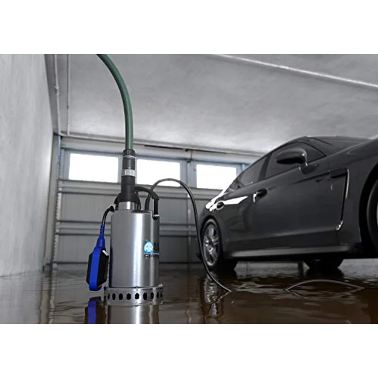 Annovi Reverberi Arup 750XC, Inox Elektro-Tauchpumpe mit 750W, für Klar- und Schmutzwasser, grau/blau/schwarz, 11.000 l/h, max. Förderhöhe 8,5 m – Bild 4