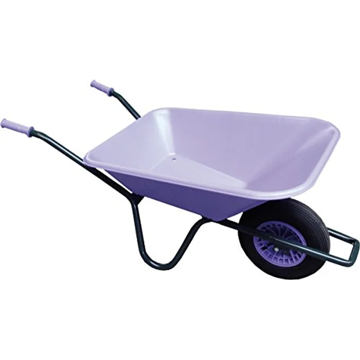 Fort Schubkarre 90 Liter bruchsichere PP-Mulde, lavendel – Bild 2