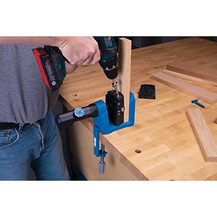 Kreg 520 Micro Bohrschablonen Set, inkl. Stufenbohrer für kompakte Taschenlöcher, kompatibel mit Kreg Jig 520 – Bild 4