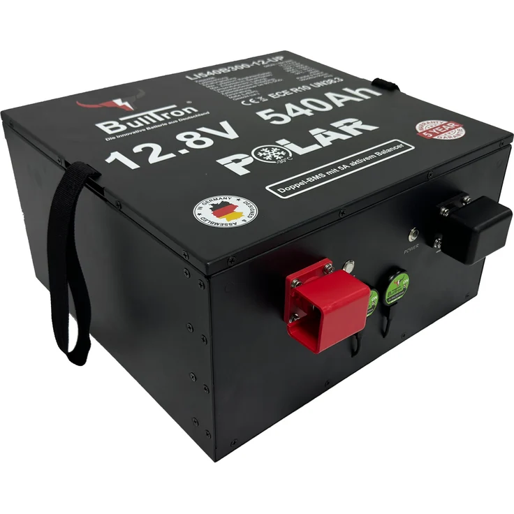 BullTron Untersitz Polar 540Ah, Lithium-Batterie mit Smart BMS, 300A Dauerstrom, Bluetooth und WiFi