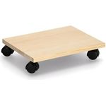 Zeller 13328 Rollbrett f. Allzweckkiste, Kiefer/Kunststoff, ca. 35 x 27,5 x 7,5 cm