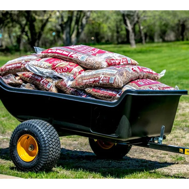 Polar Anhänger Schubkarre HD1500 schwarz 249x137 cm