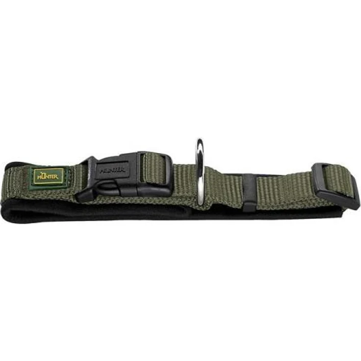 Hunter Hunde-Halsung Neopren Vario Plus oliv-schwarz XS-S – Bild 1