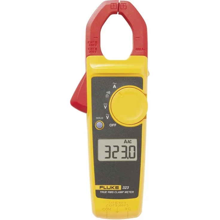 Fluke 117/323 Hand-Multimeter, Stromzange digital CAT III 600 V Anzeige Counts: 6000, 0,5 % Genauigkeit, 9 V Spannungsversorgung – Bild 2