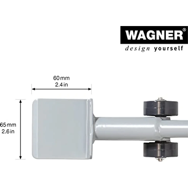 Transporthilfe MM 4121, 38 x 6,5 x 3,5 cm, softe Rollen Ø 40 mm, Möbelheber, Umzugshelfer, Stahl, Tragkraft 150 kg – Bild 3