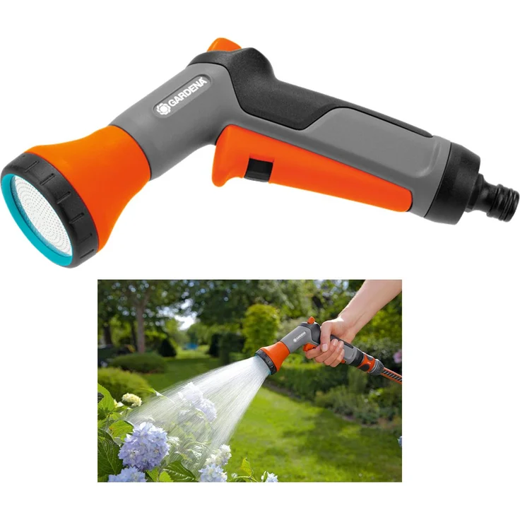GARDENA Classic Bewässerungsbrause 18311-20 Gartenbrause zur Bewässerung von Topfpflanzen und Beeten, frostbeständig, Einhandbedienung Sprühstrahl – Bild 9