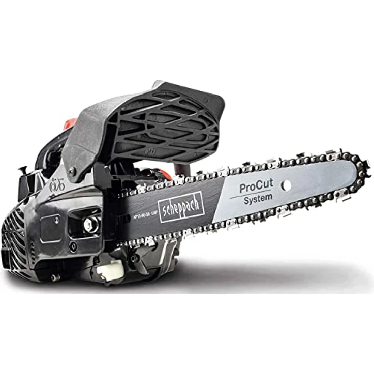 Scheppach Benzin Kettensäge CSP2540 Einhandkettensäge | 25cm Schwert | 25,4 cm³ | 2-Takt Benzin-Motor | ProCut Schwert & Kette | kompakt und leicht – Bild 2
