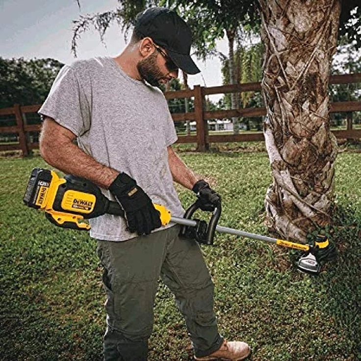 DeWalt Akku-Rasentrimmer 18 Volt, bürstenlos, 30 cm Schnittbreite, zwei-Stufen-Elektronik, Bumb-Feed Fadenverlängerung, für große Flächen und Gärten, ohne Akku und Ladegerät DCM561PB – Bild 10