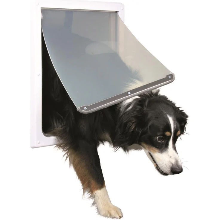 Trixie 2-Wege Freilauftür für Hunde weiß 39x45 cm (M-XL)