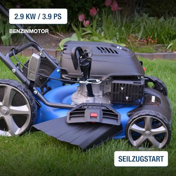 HYUNDAI Benzin-Rasenmäher LM5103G M, Mulchmäher mit 51 cm Schnittbreite, 3.9 PS, ohne Radantrieb – Bild 3