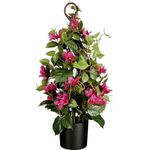 Mica Decorations Bougainvillea im Topf Ø 30 x 60, fuchsia, Kunstpflanze mit naturgetreuer Nachbildung und farbenfrohen Blüten