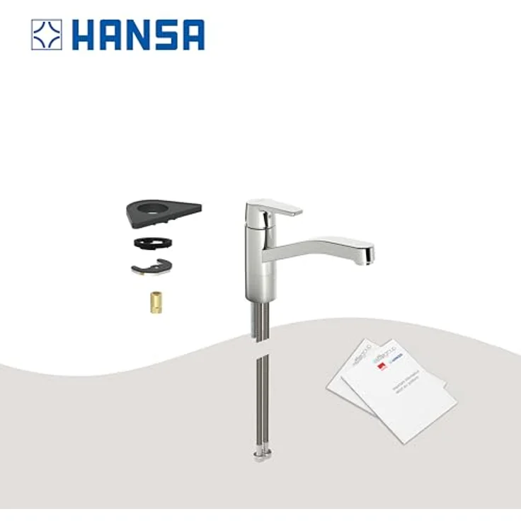 HANSA Hanspolo Spültisch-Einhand-Einlochbatterie, 216 mm Ausladung, 120° schwenkbar, 12 l/min Durchflussmenge – Bild 9