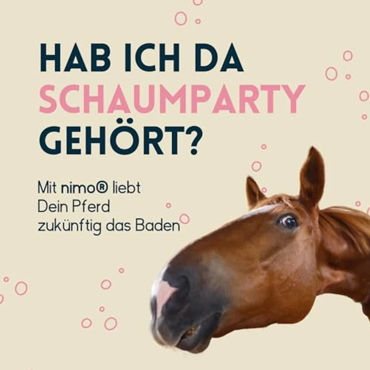 nimo Tiershampoo Pferde Shampoo sensitiv, 250 ml, mild gegen Juckreiz und Trockenheit, Rückfettungsmittel ohne Duftstoffe – Bild 2