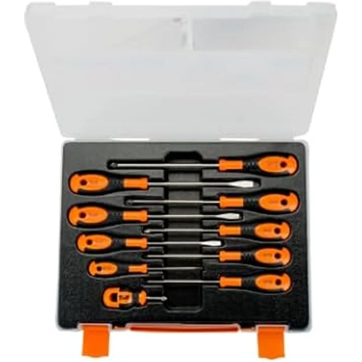 Bahco 605-10-PC-AU, Schraubendreher Set mit 10 Stück in robustem Kunststoffgehäuse für handwerkliche und industrielle Anwendungen – Bild 3