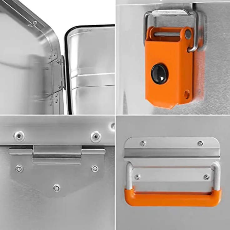 ALUBOX Werkzeugkiste EASY 29L Inhalt Außenmaße L 43,5 x B 35,5 x H 25 cm Alukiste mit Griff oben abschließbar – Bild 5