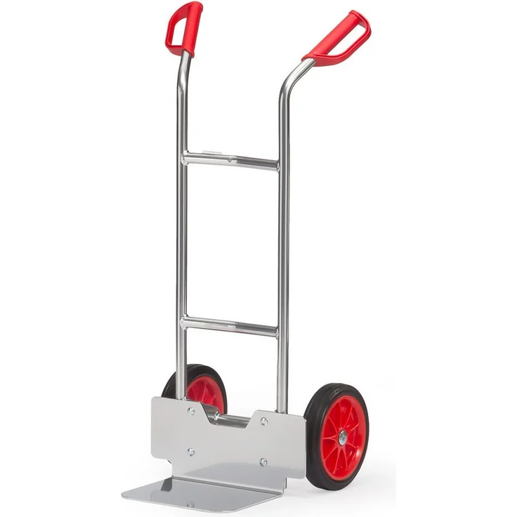 FETRA Sackkarre Alu-Stapelkarre A1125V, leichte Aluminiumkonstruktion mit anschraubbarer Aluminiumschaufel, Vollgummibereifung auf Kunststofffelgen