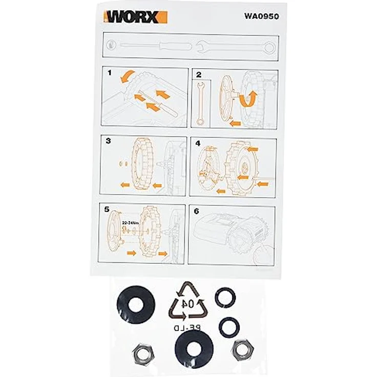 Worx Mähroboter-Off-Road-Räder Landroid 2 Stück – Bild 4