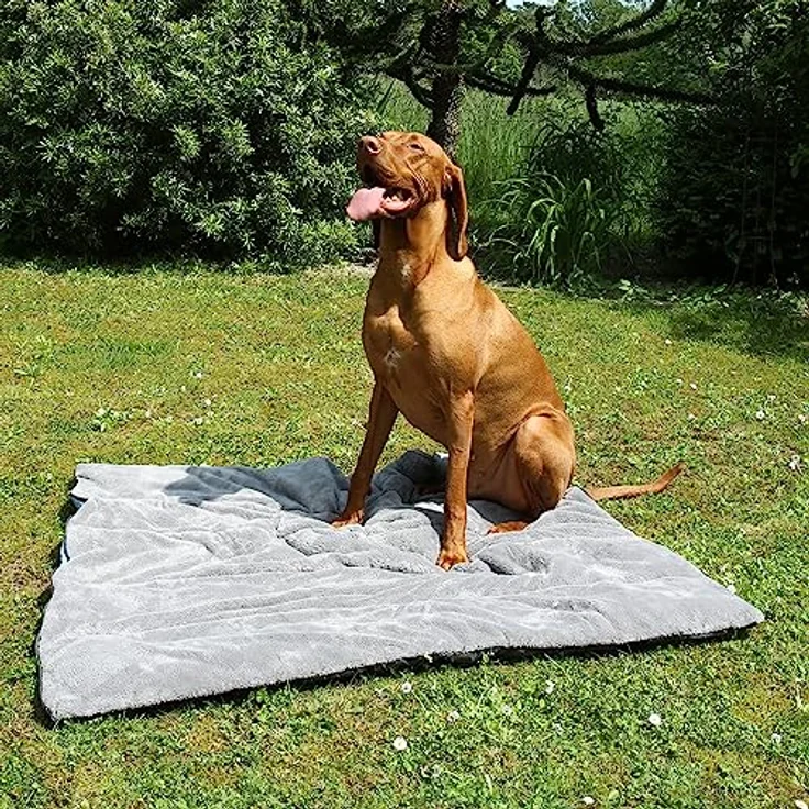 your GEAR Lodi - 3-in-1 Hundeschlafsack Hundedecke Hundehandtuch 100x60 / 120x100 cm weich warm waschbar – Bild 3