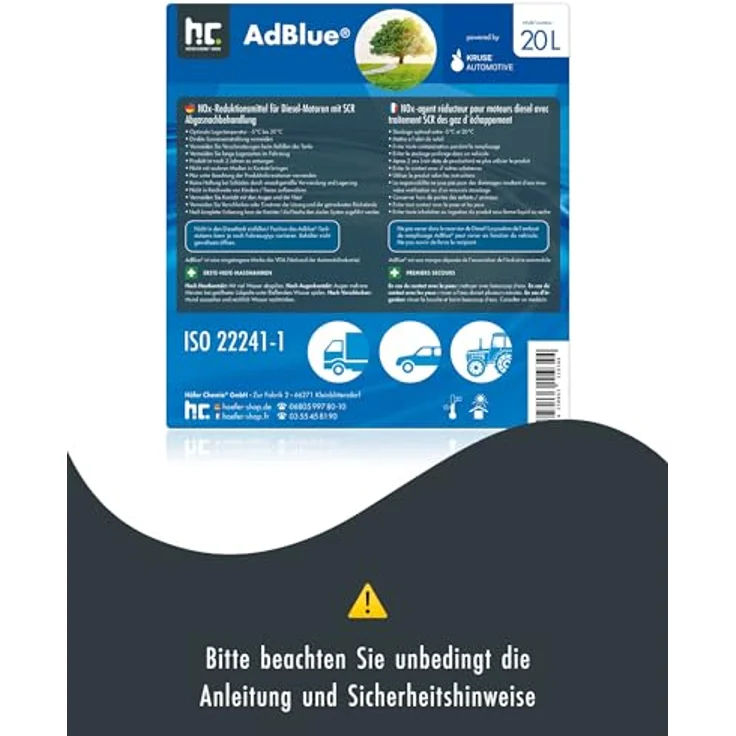 Höfer Chemie AdBlue Harnstofflösung, 20L Kanister für SCR-Abgasnachbehandlung, empfohlen für Euro-6-Norm – Bild 6