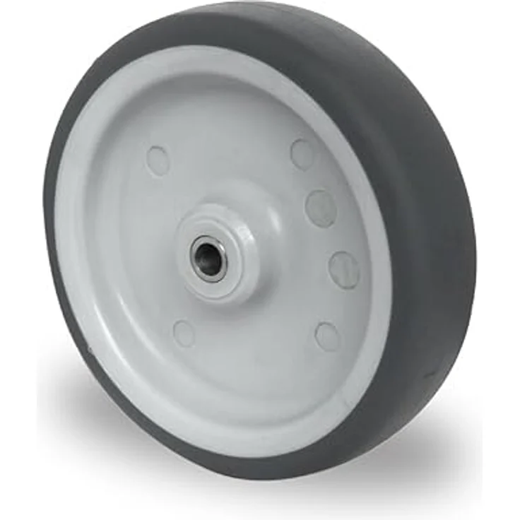 Contorion CASCOO Lenkrolle ø 100 mm P2T2, galvanisch verzinktes Stahlblechgehäuse, Gleitlager, Polypropylen grau – Bild 6