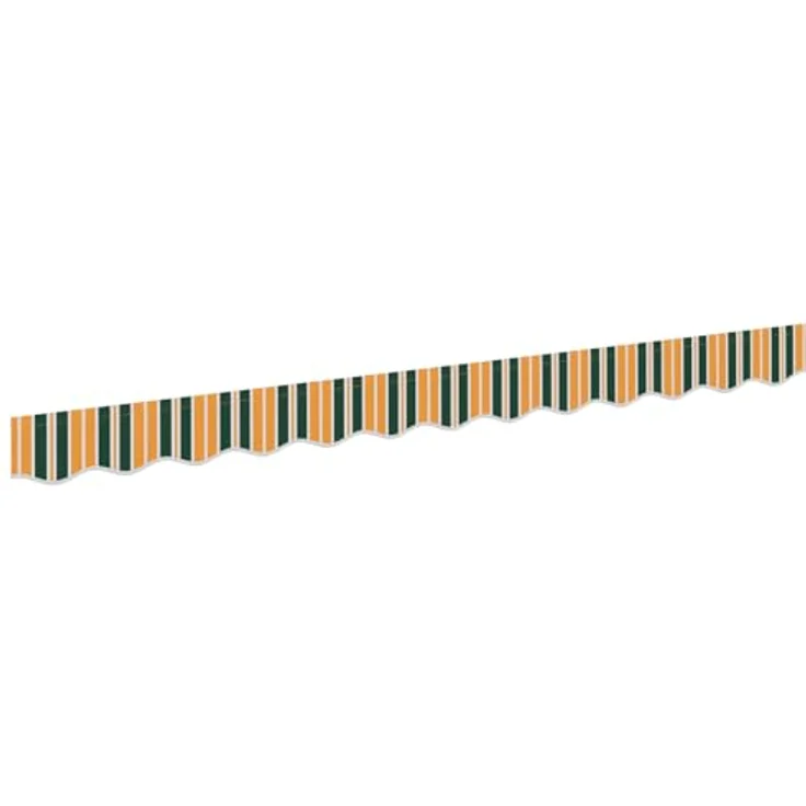 vidaXL Markisenvolante für 3 m Rahmen, gestreift in Grün und Gelb, 2.8x0.2 m, idealer Sonnenschutz für Garten und Terrasse – Bild 1