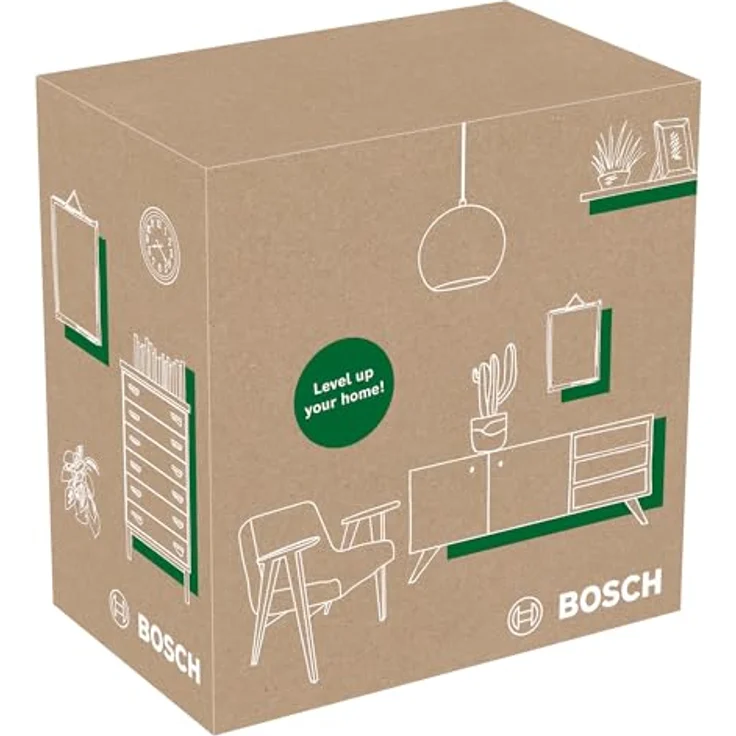 BOSCH Punkt- und Linienlaser Quigo, Kreuzlinien-Laser - im eCommerce-Karton, Selbstnivellierung, Universalhalterung – Bild 2