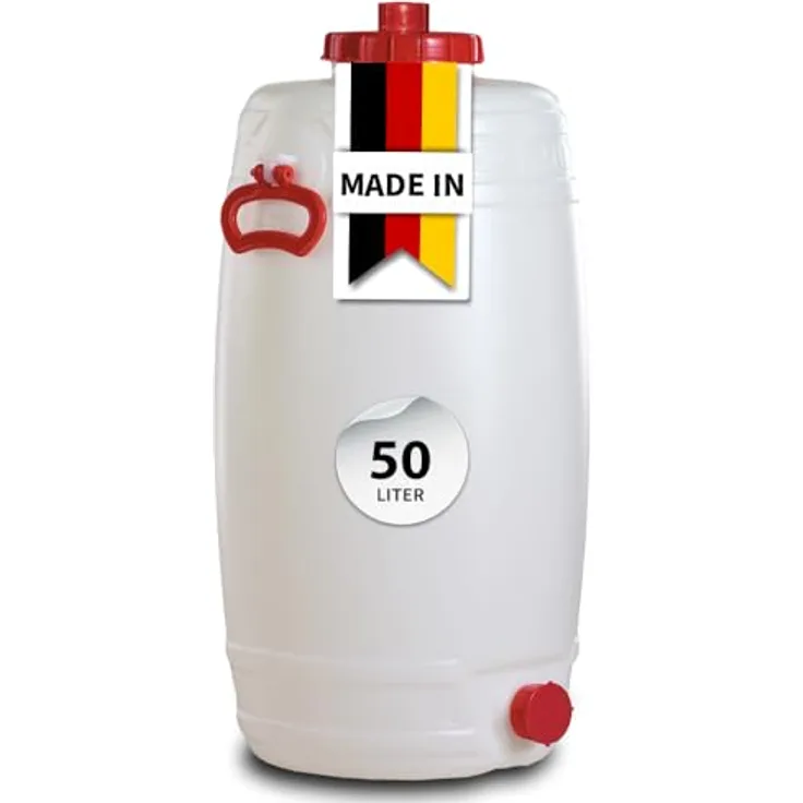 Graf Regentonne Getränkefass rund, starkwandige Ausführung für Einwecken / Party / Camping, bruchsicher, verschiedene Größen, bewahrt Aroma, auch für Wein / Saft