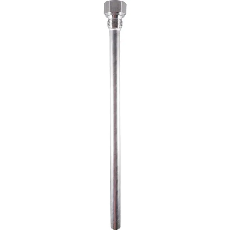 Jumo 60696033 Schutzhülse für Thermostate, Edelstahl, G 1/2, Einbaulänge 300 mm, Tauchrohrdurchmesser 15 mm