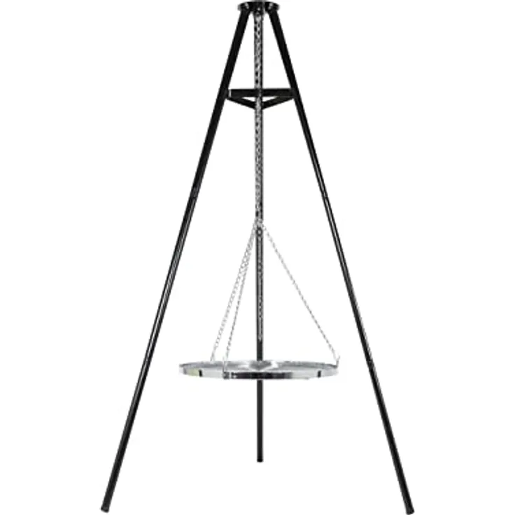 La Hacienda Dreibein mit Grillrost 172 cm - Feuerschalen für den Garten - Feuerstelle Outdoor & Feuertonne - Dreibein mit opt. Grillrost aus hochwertigem Stahl