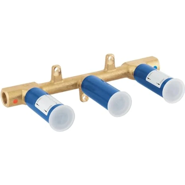 GROHE Zweihand Unterputz-Universal-Einbaukörper 1/2", Wandeinbau für 3-Loch Wandmischer, Mehrfarbig, mit Dichtmanschette – Bild 1