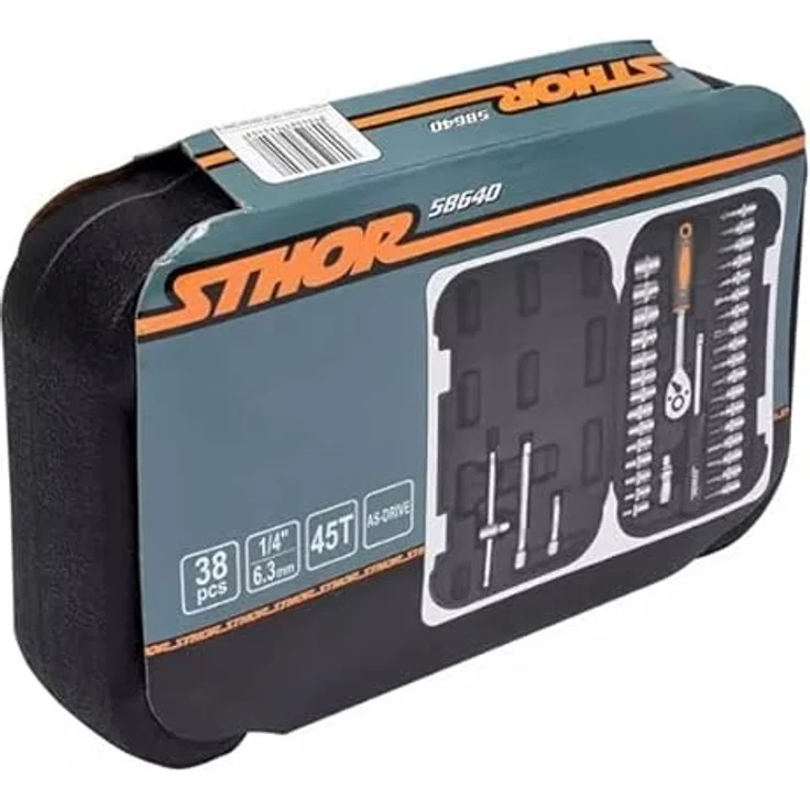 YATO Werkzeugsatz 1/4'''' 38-TLG. xs 58640, System-Koffer mit 1/4"-Ratsche, Steckschlüsseln und diversen Bits – Bild 3