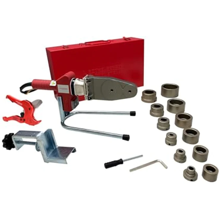 Rothenberger CR-ZRJQ-63T, Industrial Muffenschweissgerät mit 800 W und Kunststoff-Rohrschere Ø 42 mm – Bild 1