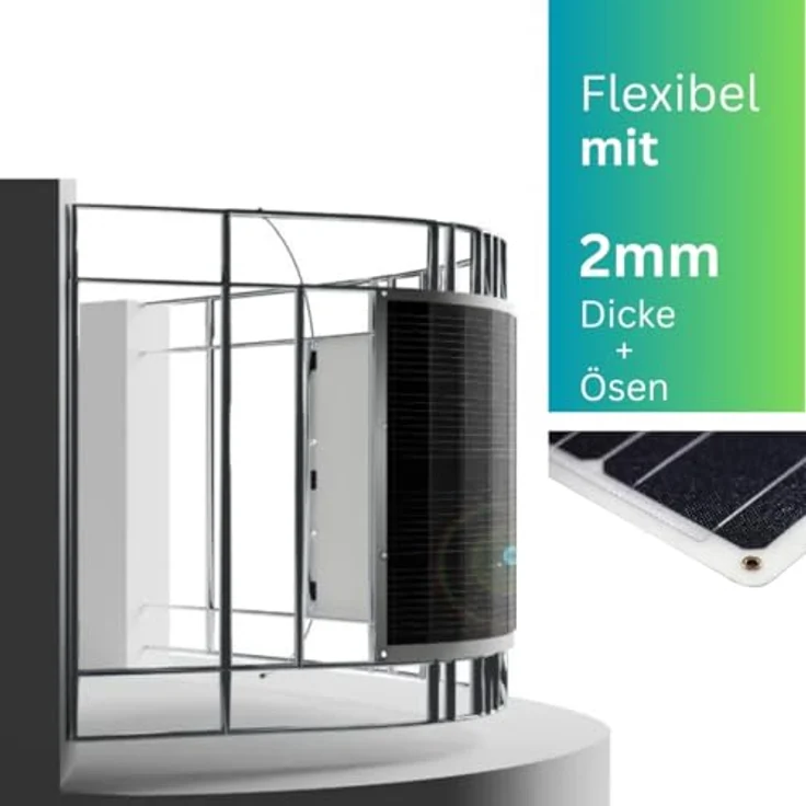 MyVoltaics MyUltraleicht Balkonkraftwerk 620 Watt | 2 Flexible Leichtmodule, Glasfrei, Genehmigungsfrei | PV-Anlagen und Balkonkraftwerke – Bild 3