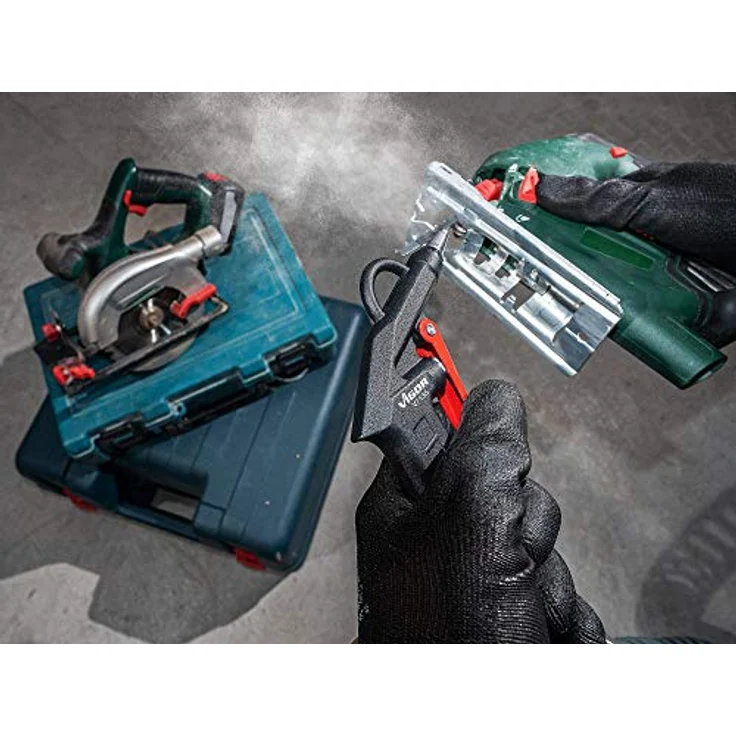 Vigor Ausblas-Pistole V7135, Druckluftwerkzeug mit Aluminiumgehäuse und kälteisolierendem Handgriff, Betriebsdruck 6 bar – Bild 4