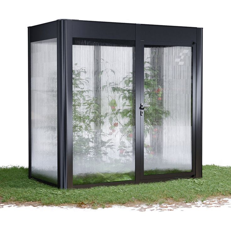 SunElements Gewächshaus 'SunGarden Select 2.1' 233 x 128 cm mit 10 mm Doppelstegplatten anthrazit-metallic