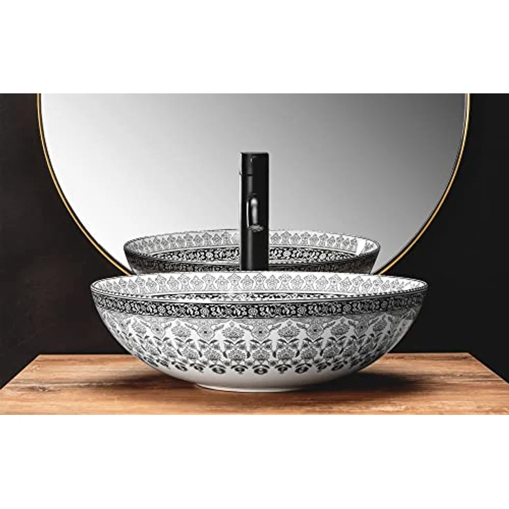 Rea Aufsatzwaschbecken Arte Dark Grey Waschtisch Handwaschbecken Spülbecken Waschschale Waschbecken für Badezimmer aus hochwertiger Keramik 400 mm x 400 mm x 115 mm (grau) – Bild 4