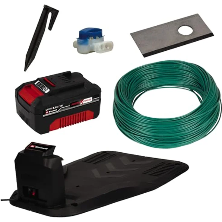 EINHELL Mähroboter FREELEXO 550 Kit, Mitglied der Power X-Change Familie, 18V Bürstenloser Motor, 550 m² Rasenfläche, inkl. 3,0 Ah Akku, rot – Bild 3
