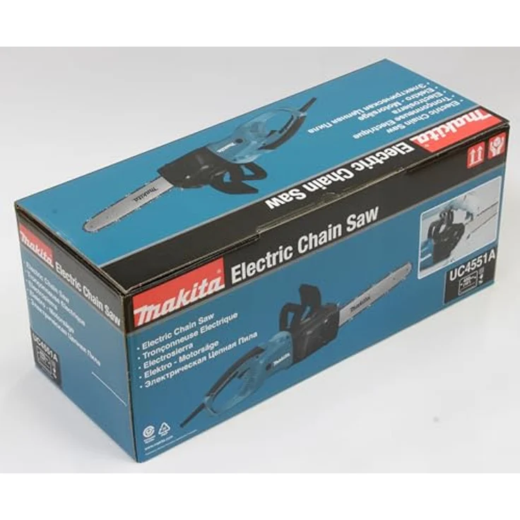 Makita UC4551A Elektro-Kettensäge 45 cm, 2.000 W, Schwarz, Blau – Bild 3