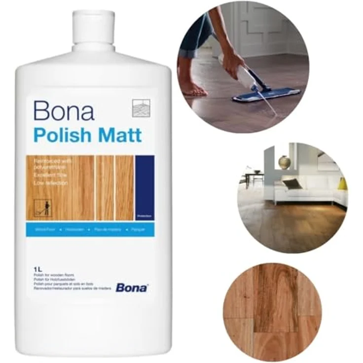 BONA Polish matt Parkettpflege 1 Liter - Bona – Bild 3